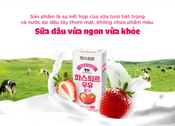 Sữa tươi trái cây Pasteur- Vị dâu – Sữa tươi đạt chuẩn 1A từ LOTTE Wellfood - Ảnh 3
