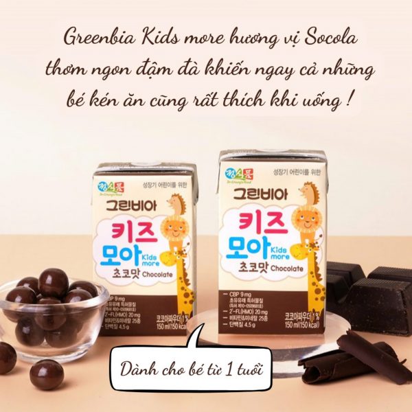 SỮA GREENBIA KIDS MORE - SỮA TĂNG CHIỀU CAO & CÂN NẶNG SỐ 1 TẠI HÀN
